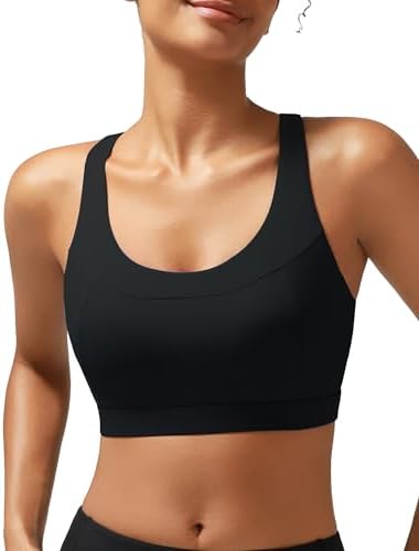 A pullover high impact sports bra cut with a classic racerback and molded cups for running and training.