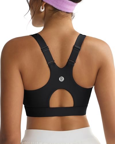 A high support sports bra with molded cups, fully adjustable straps, and a wide brushed underband that anchors the fit.