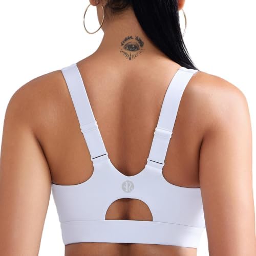 A high support racerback sports bra built with smooth molded cups, adjustable straps, and a soft matte finish for high impact training.