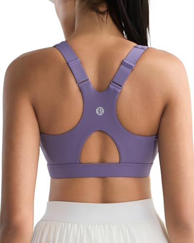 Molded cups and wide, cushioned shoulder straps anchor this high-impact sports bra through sprints, intervals, and heavy lifting.